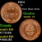 1864 Two Cent Piece 2c Grades Choice+ Unc RB