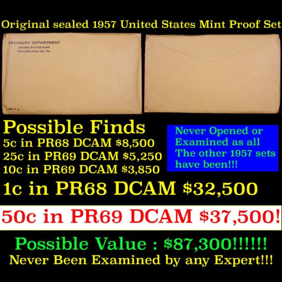 Original sealed 1957 United States Mint Proof Set