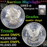 ***Auction Highlight*** 1885-o Morgan Dollar $1 Graded ms65+ dmpl By SEGS (fc)