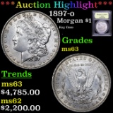 ***Auction Highlight*** 1897-o Morgan Dollar $1 Graded Select Unc By USCG (fc)