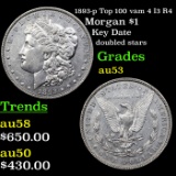 1893-p Top 100 vam 4 I3 R4 Morgan Dollar $1 Grades Select AU