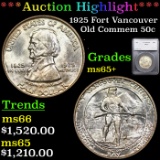 ***Auction Highlight*** 1925 Fort Vancouver Old Commem Half Dollar 50c Graded ms65+ By SEGS (fc)