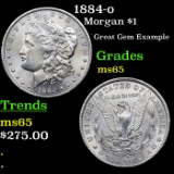 1884-o Morgan Dollar $1 Grades GEM Unc