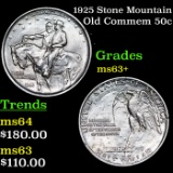 1925 Stone Mountain Old Commem Half Dollar 50c Grades Select+ Unc