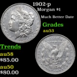 1902-p Morgan Dollar $1 Grades Select AU