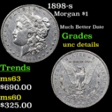 1898-s Morgan Dollar $1 Grades Unc Details