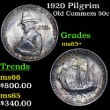 1920 Pilgrim Old Commem Half Dollar 50c Grades GEM+ Unc