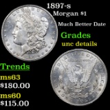 1897-s Morgan Dollar $1 Grades Unc Details