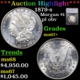 ***Auction Highlight*** 1879-s Morgan Dollar $1 Graded ms67+ By SEGS (fc)