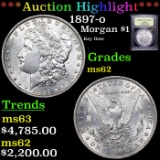 ***Auction Highlight*** 1897-o Morgan Dollar $1 Graded Select Unc By USCG (fc)