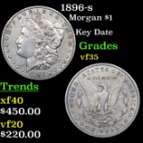 1896-s Morgan Dollar $1 Grades vf++