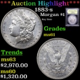 ***Auction Highlight*** 1883-s Morgan Dollar $1 Graded BU+ By USCG (fc)