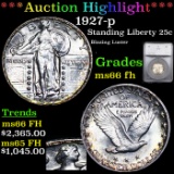 ***Auction Highlight*** 1927-p Standing Liberty Quarter 25c Graded ms66 fh By SEGS (fc)