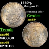 1885-p Morgan Dollar $1 Grades GEM+ Unc