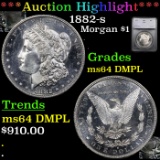 ***Auction Highlight*** 1882-s Morgan Dollar $1 Graded ms64 DMPL By SEGS (fc)