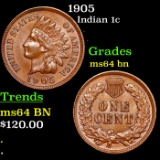 1905 Indian Cent 1c Grades Choice Unc BN