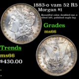 1883-o vam 52 R5 Morgan Dollar $1 Grades GEM+ Unc