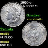 1900-o Morgan Dollar $1 Grades Unc Details
