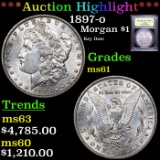 ***Auction Highlight*** 1897-o Morgan Dollar $1 Graded BU+ By USCG (fc)