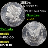 1881-s Morgan Dollar $1 Grades GEM+ Unc