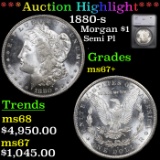 ***Auction Highlight*** 1880-s Morgan Dollar $1 Graded ms67+ By SEGS (fc)