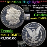 ***Auction Highlight*** 1878-cc Top 100 vam 11 I3 R5 Morgan Dollar $1 Graded ms64 DMPL By SEGS (fc)