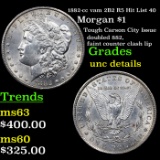 1882-cc vam 2B2 R5 Hit List 40 Morgan Dollar $1 Grades Unc Details