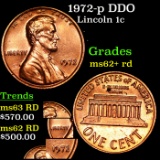 1972-p DDO Lincoln Cent 1c Grades Select Unc RD