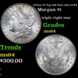 1878-p 7tf Top 100 Vam 141a I4 R5 Morgan Dollar $1 Grades Choice Unc