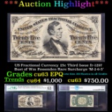 ***Auction Highlight*** US Fractional Currency 25c Third Issue fr-1297 Bust of Wm Fessenden Rare Sur