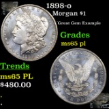 1898-o Morgan Dollar $1 Grades GEM Unc PL