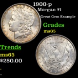 1900-p Morgan Dollar $1 Grades GEM Unc