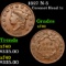 1827 Coronet Head Large Cent N-5 1c Grades xf