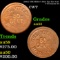(1863) USE Miller's Hair Dye For $.50 F-NY-630AY R4 Civil War Token 1c Grades Choice AU