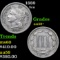 1889 Three Cent Copper Nickel 3cn Grades Choice AU/BU Slider+