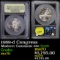 1989-d Congress Modern Commem Half Dollar 50c Graded ms70, Perfection By USCG