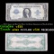 1923 $1 large size Blue Seal Silver Certificate, Signatures of Woods & White Grades vf+
