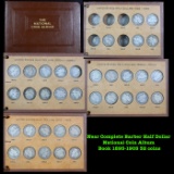 ***Auction Highlight*** Near Complete Barber Half Dollar National Coin Album Book 1893-1905 32 coins