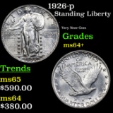 1926-p Standing Liberty Quarter 25c Grades Choice+ Unc