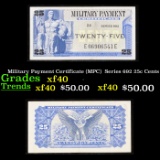 Military Payment Certificate (MPC)  Series 692 25c Cents Grades xf