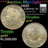 Proof 1900 Liberty Nickel 5c Graded pr67 BY SEGS