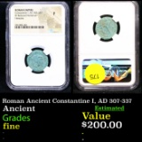 NGC Roman Ancient Constantine I, AD 307-337 Graded fine By NGC