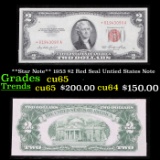 **Star Note** 1953 $2 Red Seal Untied States Note Grades Gem CU