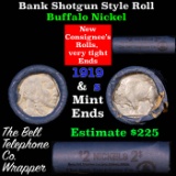 Buffalo Nickel Shotgun Roll in old Bell Telephone Bank Wrapper 1919 & s Mint Ends