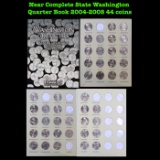 Near Complete State Washington Quarter Book 2004-2008 44 coins