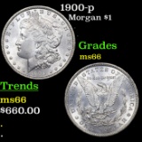 ***Auction Highlight*** 1900-p Morgan Dollar $1 Grades GEM+ Unc