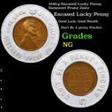1940-p Encased Lucky Penny, Sunsweet Prune Juice Grades NG