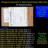 Original sealed box 5- 1985 United States Uncirculated Mint Sets