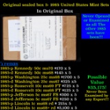 Original sealed box 5- 1985 United States Uncirculated Mint Sets