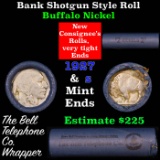 Buffalo Nickel Shotgun Roll in old Bell Telephone Bank Wrapper 1927 & s Mint Ends